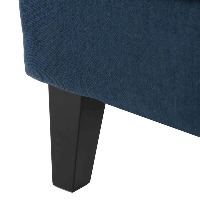Fauteuil d’appoint à dossier haut de 27 pouces avec dossier enveloppant et pieds en bouleau