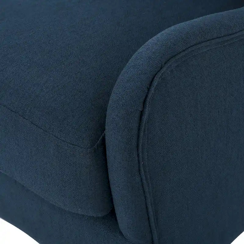 Fauteuil d’appoint à dossier haut de 27 pouces avec dossier enveloppant et pieds en bouleau