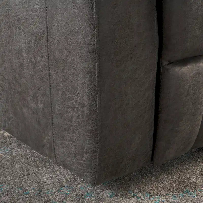 Fauteuil inclinable électrique standard de 33 pouces de largeur avec rangement dans les accoudoirs et port USB, ardoise