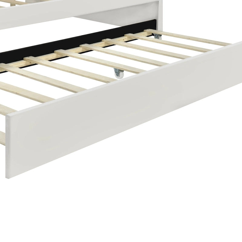 Καναπές-κρεβάτι daybed πλήρους μεγέθους με υφασμάτινο πλαίσιο, πλάτη σε σχήμα κοχυλιού και συρόμενο δεύτερο κρεβάτι, βελούδινος καναπές-κρεβάτι για το σαλόνι
