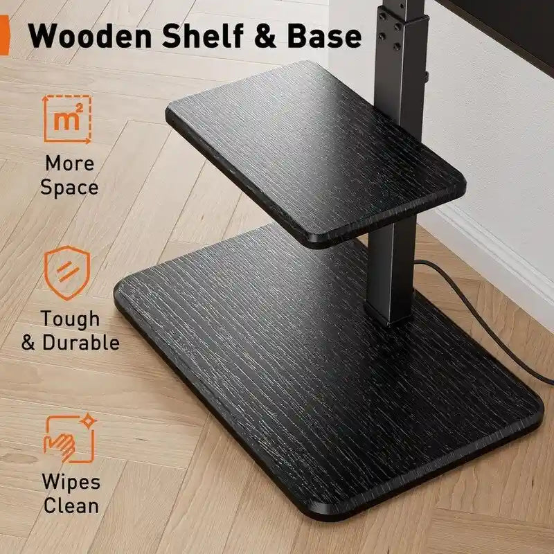 Mueble de TV de suelo con toma de corriente