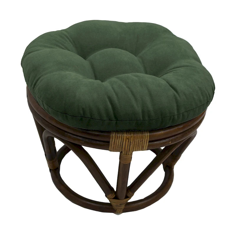 Fußhocker mit 46 cm Höhe und Mikrofaserbezug