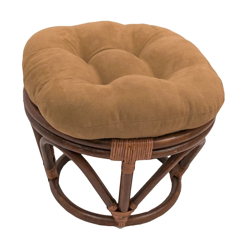 Fußhocker mit 46 cm Höhe und Mikrofaserbezug