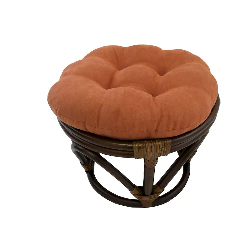 Fußhocker mit 46 cm Höhe und Mikrofaserbezug
