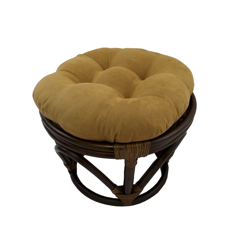 Fußhocker mit 46 cm Höhe und Mikrofaserbezug
