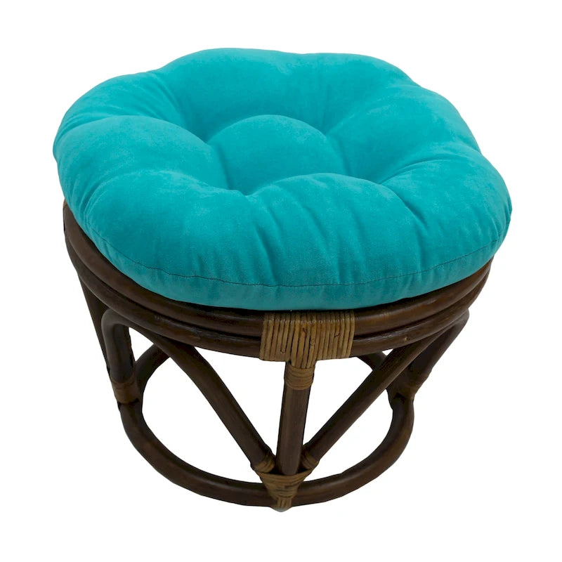 Fußhocker mit 46 cm Höhe und Mikrofaserbezug