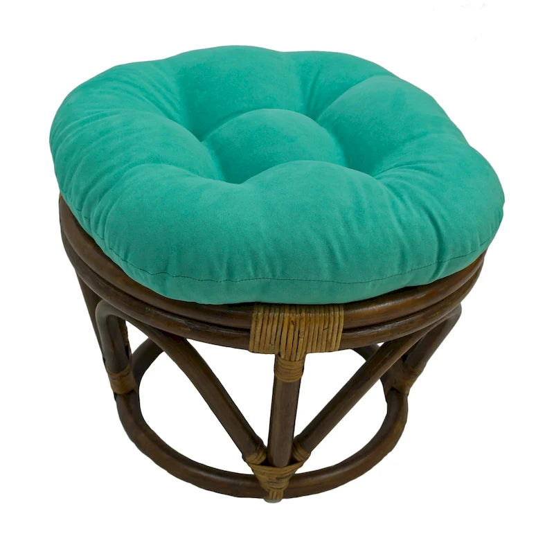 Fußhocker mit 46 cm Höhe und Mikrofaserbezug