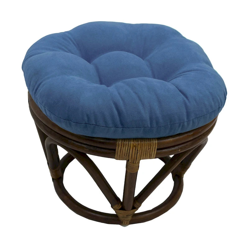 Voetenbankje van 18 inch met microsuède kussen