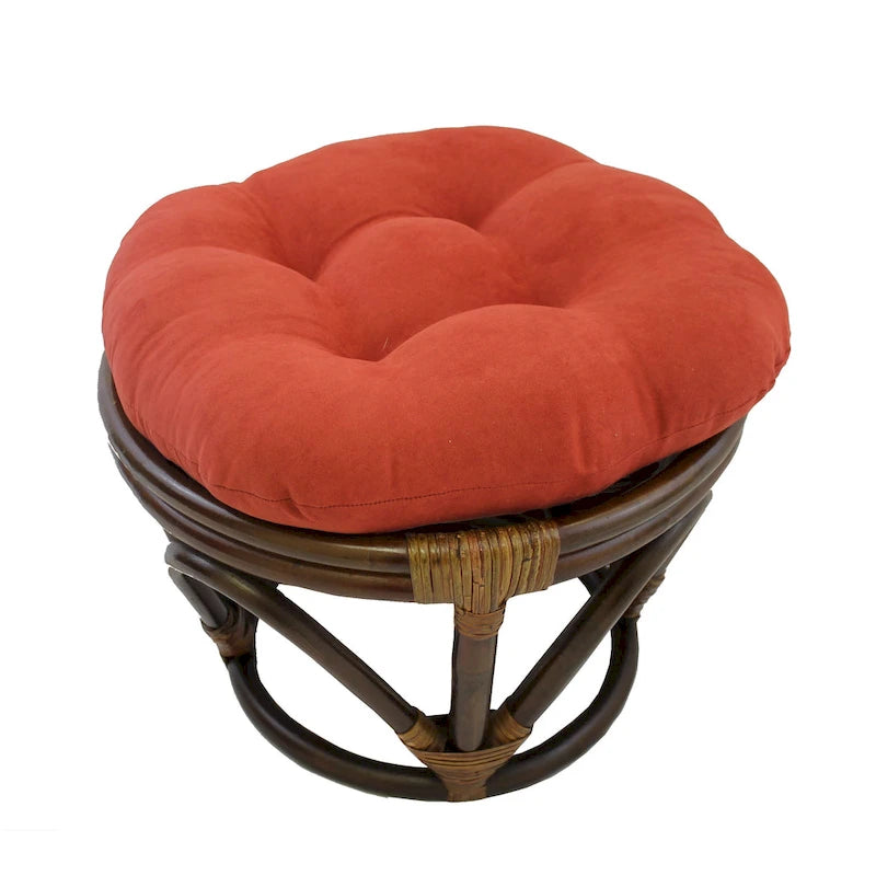 Voetenbankje van 18 inch met microsuède kussen