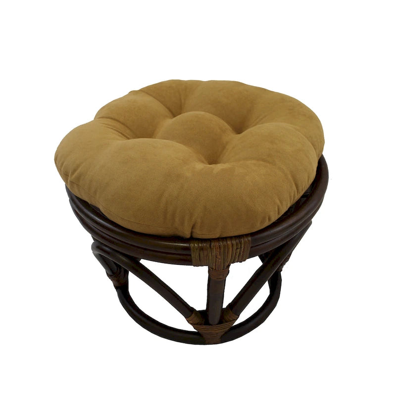 Voetenbankje van 18 inch met microsuède kussen
