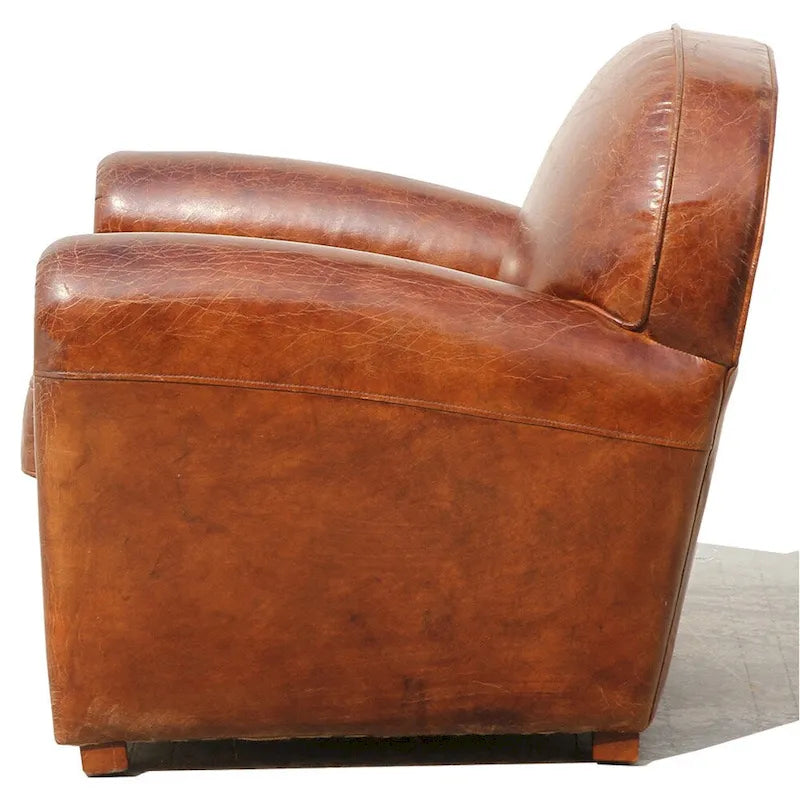 Echter Ledersessel, Braun