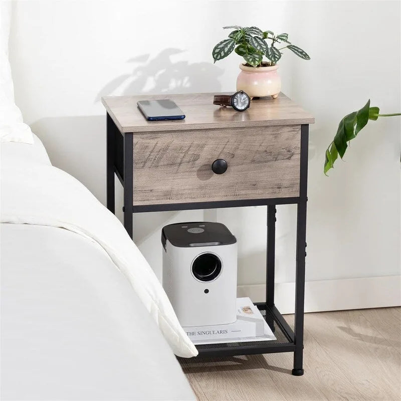 Kleine Nachttische fürs Schlafzimmer, 15.74D x 11.8W x 21.65H