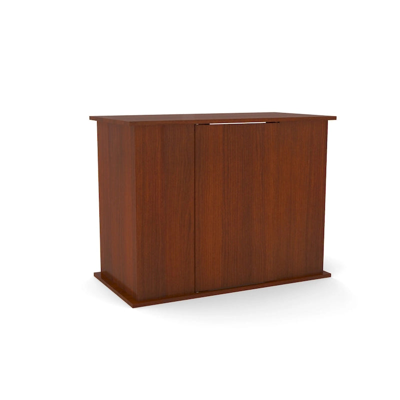 Meuble pour aquarium de 50/65 gallons avec rangement fermé, finition cerisier
