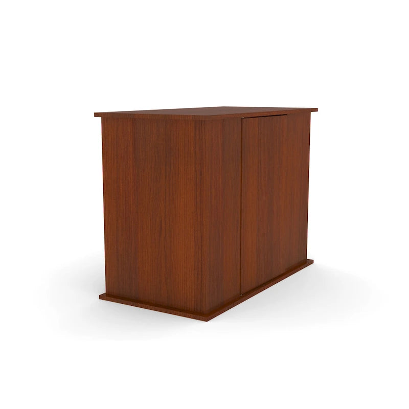 Mueble para acuario de cerezo de 50/65 galones con almacenamiento cerrado