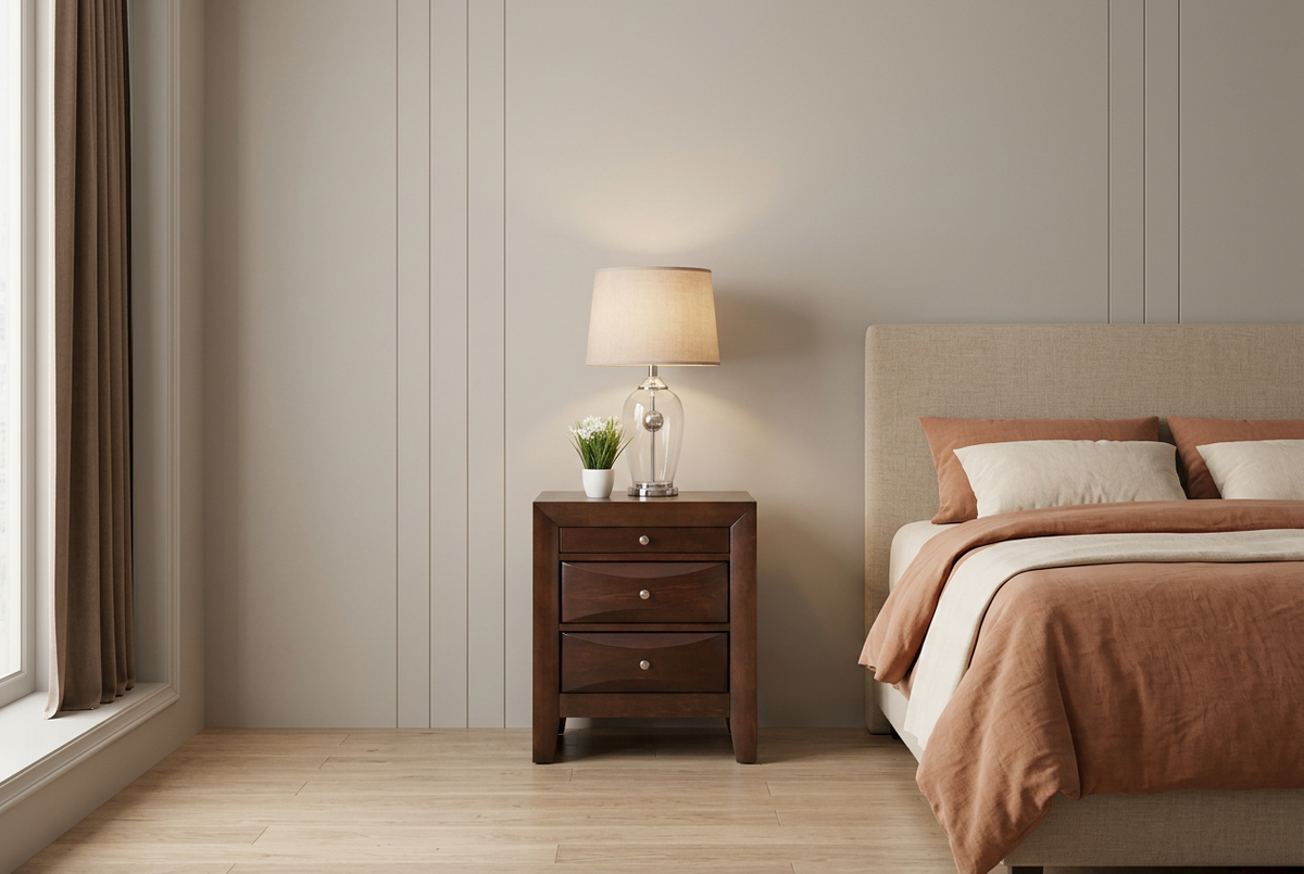 Modern Nightstand Cohesive Scene